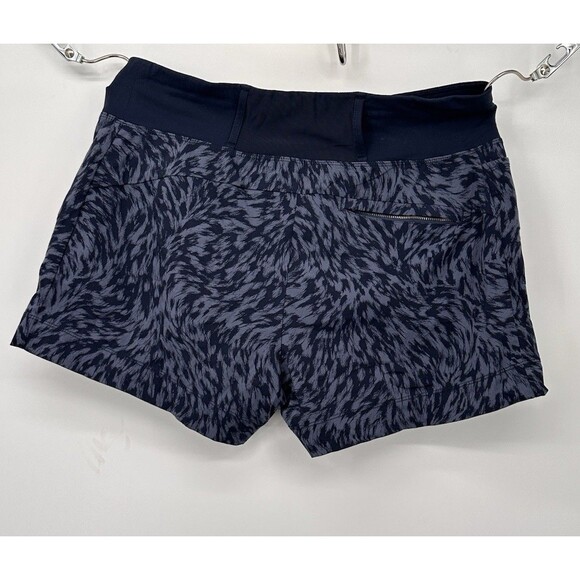 Athleta Trekkie North Printed Short Lynx Navy Sold Out Womens  14 Blue‎ Pockets - Picture 3 of 16